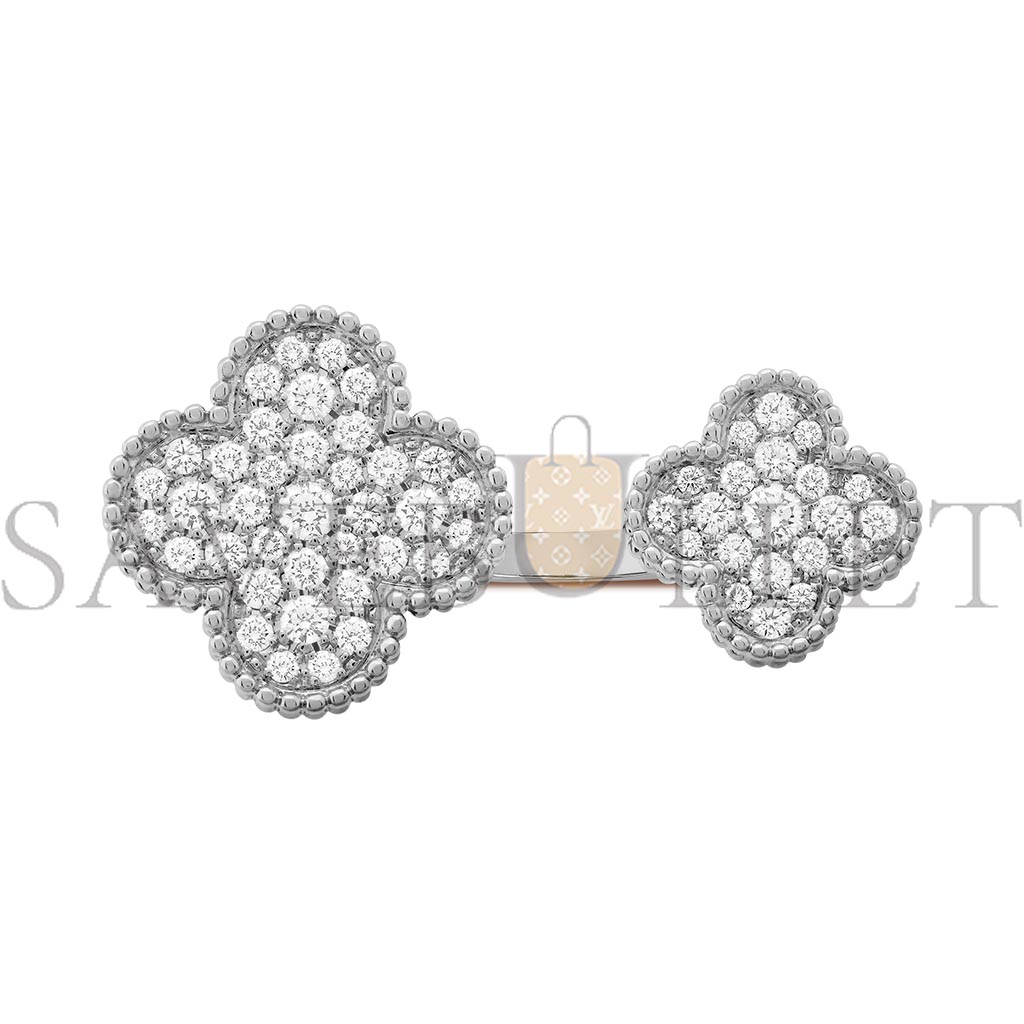 VAN CLEEF  ARPELS MAGIC ALHAMBRA BETWEEN THE FINGER RING - WHITE GOLD, DIAMOND  VCARN9WT00